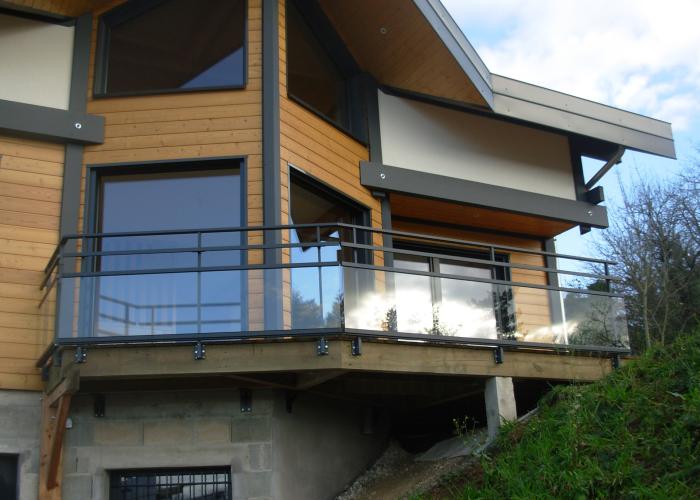 Projet Nina maison en bois Poteaux poutres Roch Construction